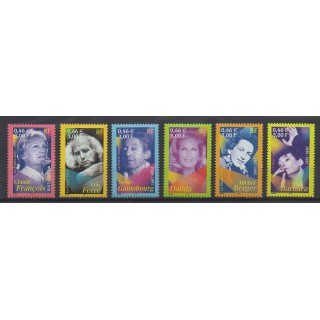 France - Poste - 2001 - No 3391/3396 - Musique