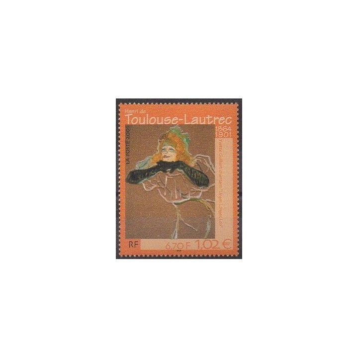 France - Poste - 2001 - No 3421 - Peinture