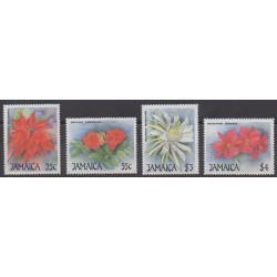 Jamaïque - 1988 - No 736/739 - Fleurs