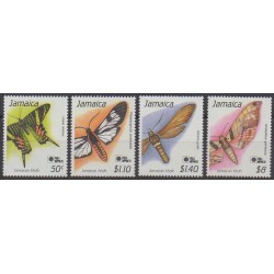 Jamaïque - 1991 - No 792/795 - Insectes - Philatélie