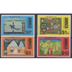 Jamaica - 1991 - Nb 796/799 - Children's drawings