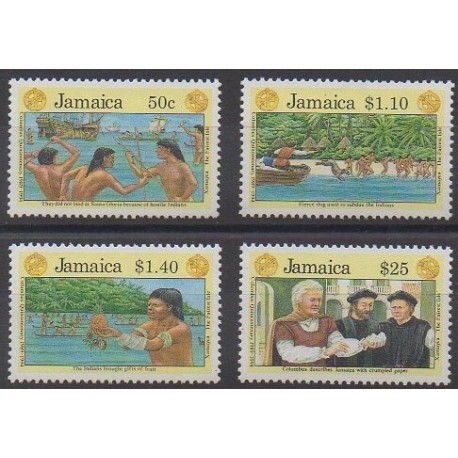 Jamaica - 1991 - Nb 800/803 - Christophe Colomb