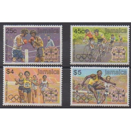 Jamaïque - 1988 - No 716/719 - Jeux Olympiques d'été