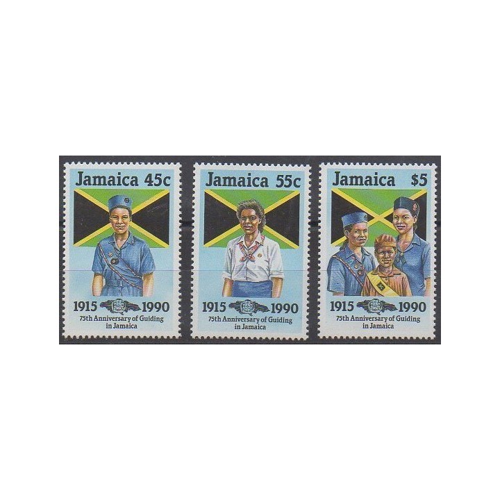 Jamaïque - 1990 - No 751/753 - Scoutisme