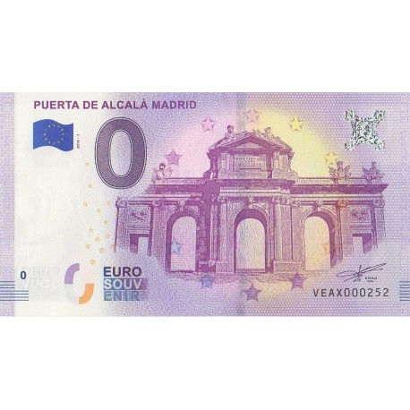Billet souvenir - ES - Puerta de Alcalá Madrid - 2018-1 - No 252