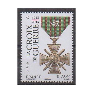 France - Poste - 2015 - No 4942 - Monnaies, billets ou médailles - Première Guerre Mondiale