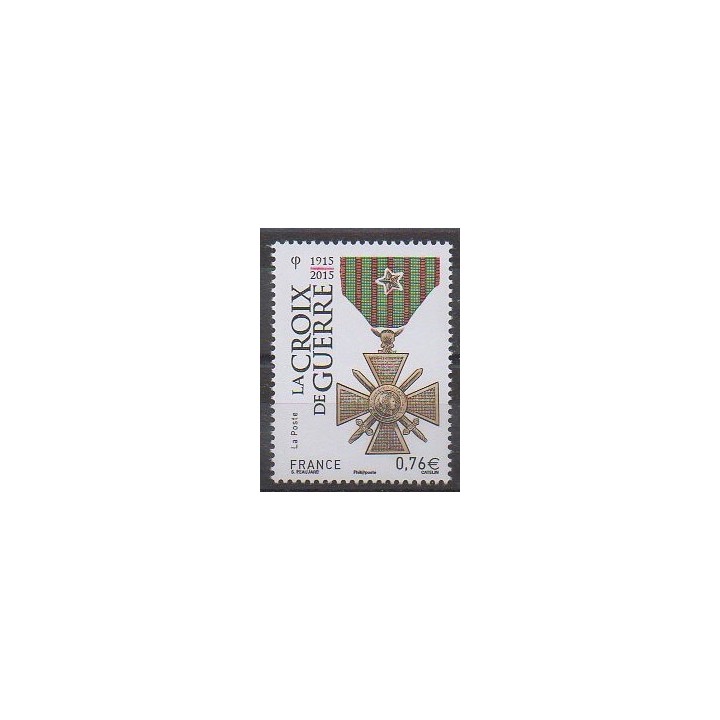 France - Poste - 2015 - No 4942 - Monnaies, billets ou médailles - Première Guerre Mondiale