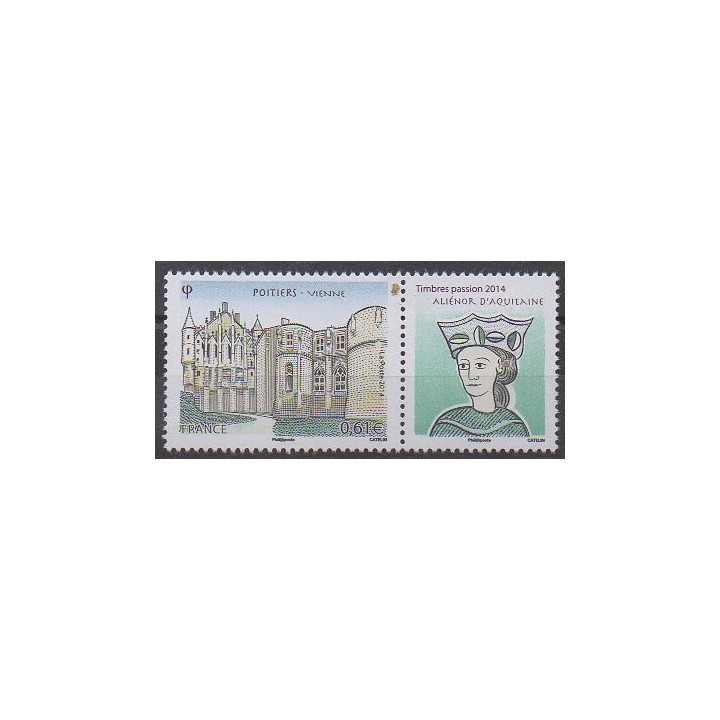 France - Poste - 2014 - Nb 4859 - Various Historics Themes - Castles