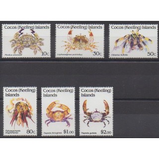 Cocos (Iles) - 1992 - No 255/260 - Animaux marins