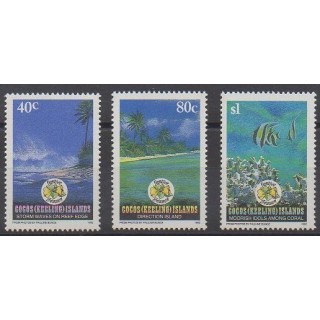 Cocos (Iles) - 1992 - No 264/266 - Sites