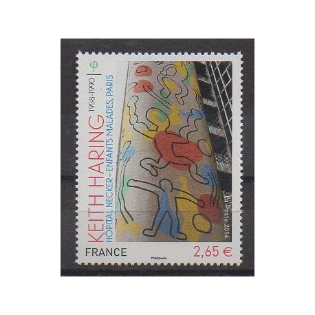 France - Poste - 2014 - No 4901 - Santé ou Croix-Rouge - Peinture