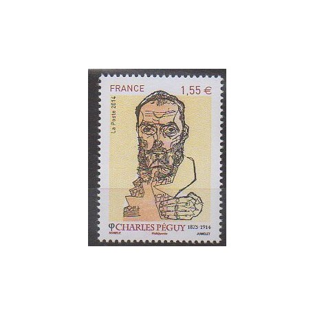 France - Poste - 2014 - Nb 4898 - Literature - Celebrities