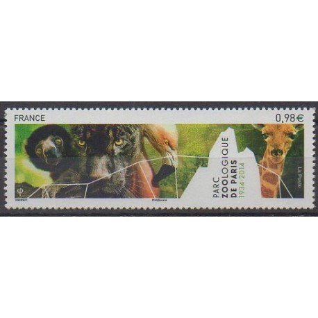 France - Poste - 2014 - Nb 4868 - Parks and gardens - Animals