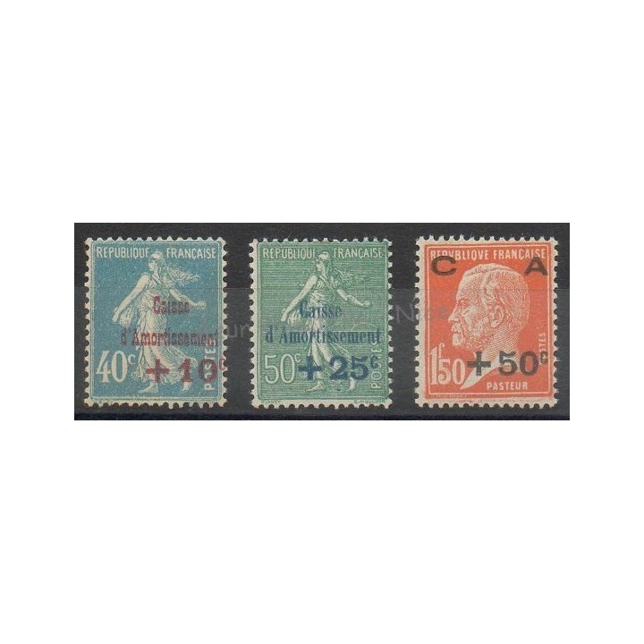 Timbres  - France - Poste - 1927 - No 246/248