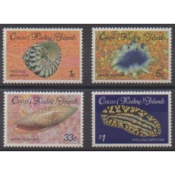 Cocos (Iles) - 1985 - No 134/137 - Animaux marins