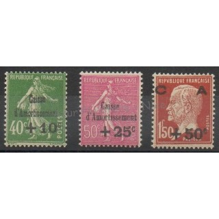 Timbres  - France - Poste - 1929 - No 253/255