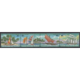 Cocos (Island) - 1987 - Nb 156/159 - Boats