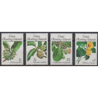 Cocos (Island) - 1988 - Nb 188/191 - Flowers