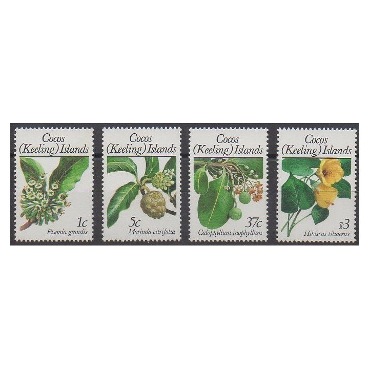 Cocos (Island) - 1988 - Nb 188/191 - Flowers