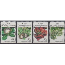 Cocos (Iles) - 1989 - No 203/206 - Fleurs