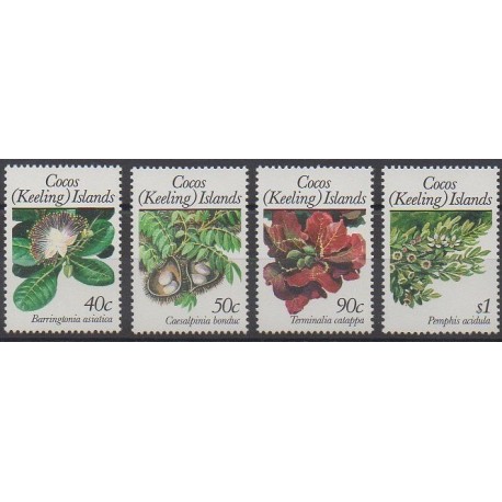 Cocos (Island) - 1989 - Nb 203/206 - Flowers
