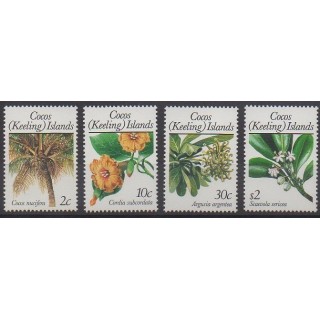 Cocos (Island) - 1989 - Nb 195/198 - Flowers