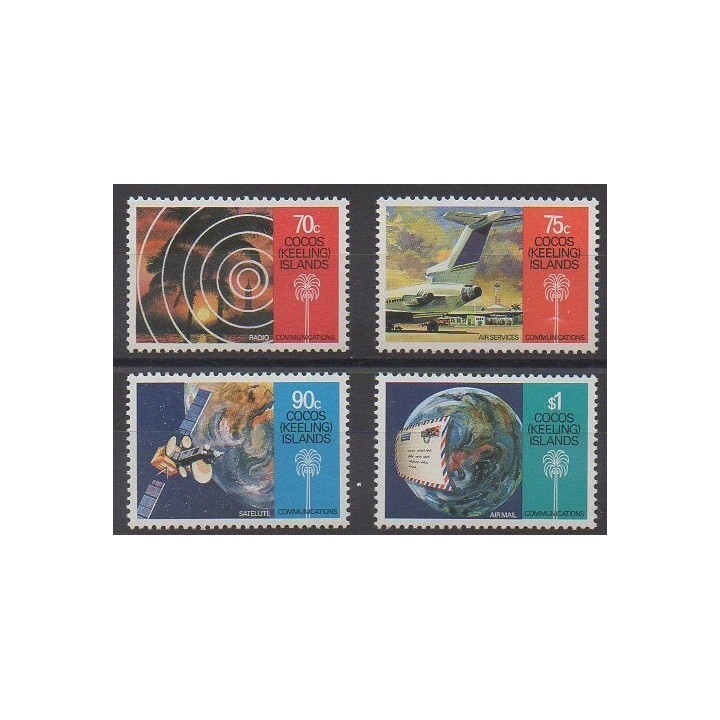Cocos (Island) - 1987 - Nb 163/166 - Telecommunications