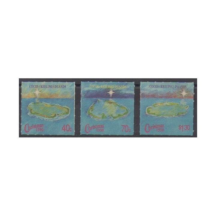 Cocos (Iles) - 1990 - No 223/225 - Noël