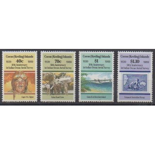 Cocos (Island) - 1989 - Nb 199/202 - Planes