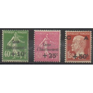 Timbres  - France - Poste - 1929 - No 253/255