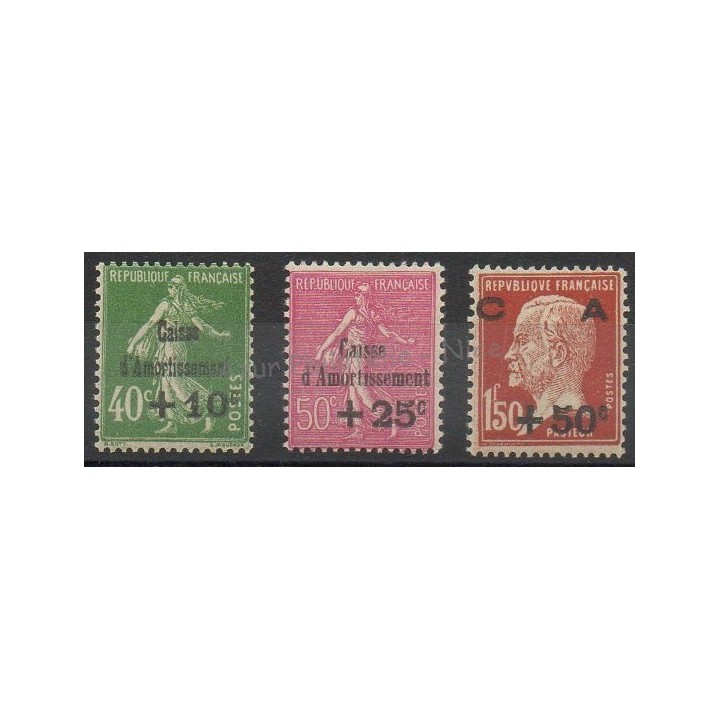 Timbres  - France - Poste - 1929 - No 253/255