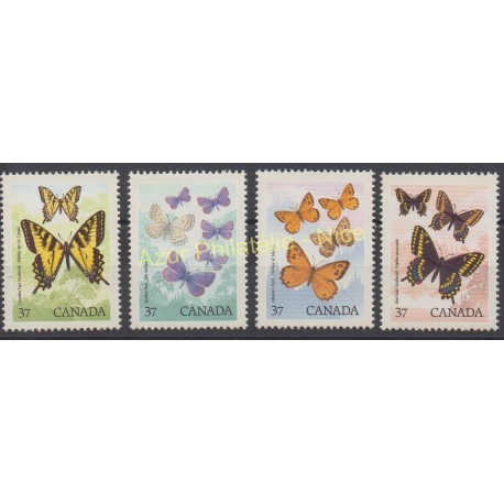 Canada - 1988 - No 1052/1055 - Papillons