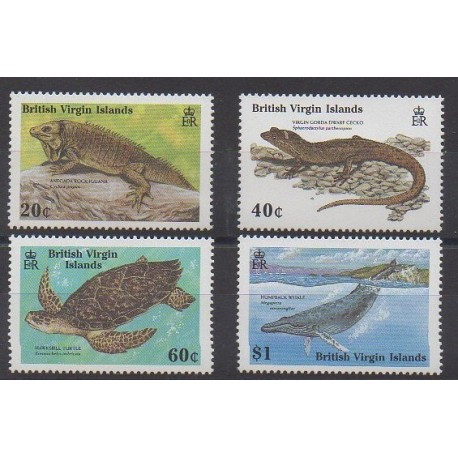 Vierges (Iles) - 1988 - No 610/613 - Reptiles