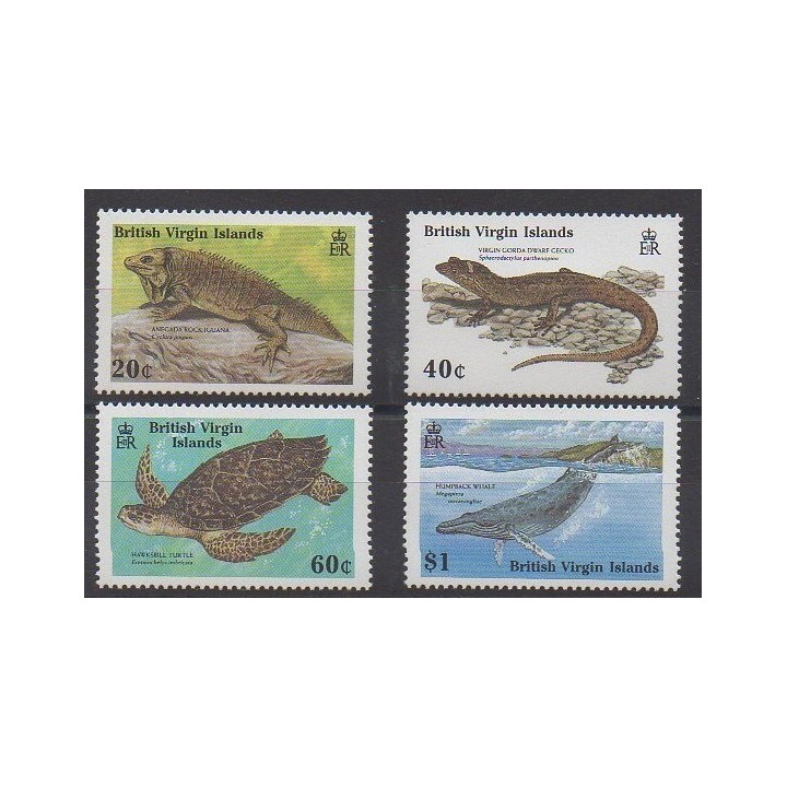 Vierges (Iles) - 1988 - No 610/613 - Reptiles