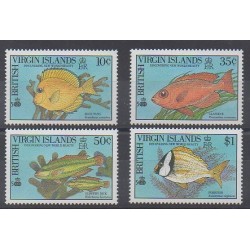 Virgin (Islands) - 1990 - Nb 646/649 - Sea animals