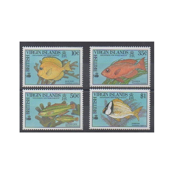 Virgin (Islands) - 1990 - Nb 646/649 - Sea animals
