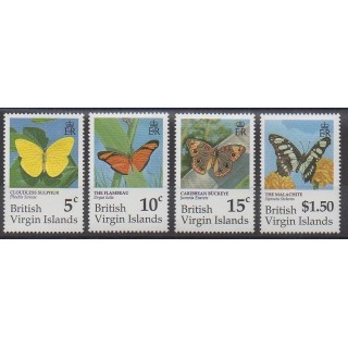 Vierges (Iles) - 1991 - No 688/691 - Insectes