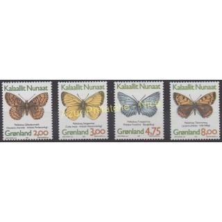 Timbres - Thème papillons - Groenland - 1997 - No 278/281