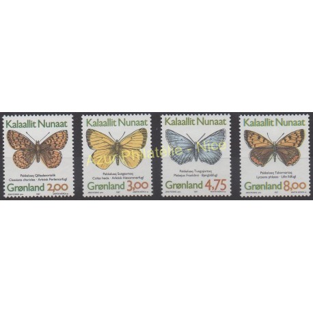 Greenland - 1997 - Nb 278/281 - Butterflies