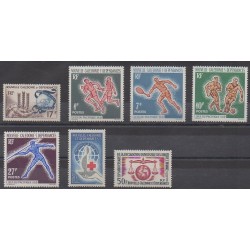 New Caledonia - Complete year - 1963 - Nb 307/313