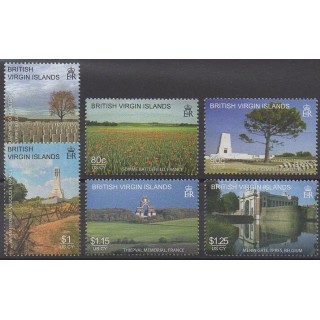 Vierges (Iles) - 2008 - No 1071/1076 - Première Guerre Mondiale