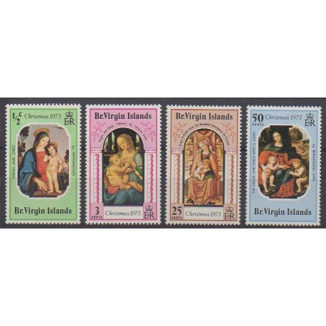 Vierges (Iles) - 1973 - No 260/263 - Noël