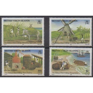 Vierges (Iles) - 1986 - No 551/554 - Artisanat ou métiers
