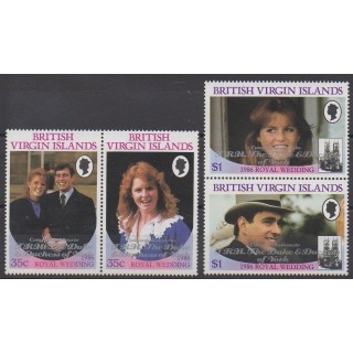 Virgin (Islands) - 1986 - Nb 562A/562D - Royalty