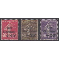 France - Poste - 1930 - No 266/268 - Neufs avec charnière
