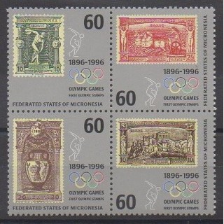 Micronesia - 1996 - Nb 419/422 - Stamps on stamps