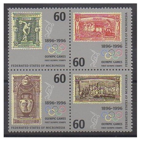 Micronesia - 1996 - Nb 419/422 - Stamps on stamps