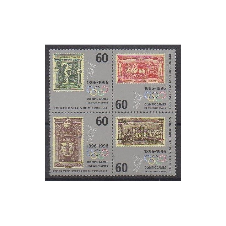 Micronesia - 1996 - Nb 419/422 - Stamps on stamps