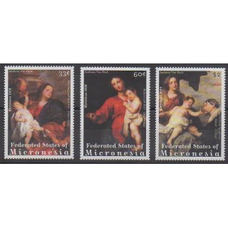 Micronesia - 1999 - Nb 774/776 - Paintings - Christmas
