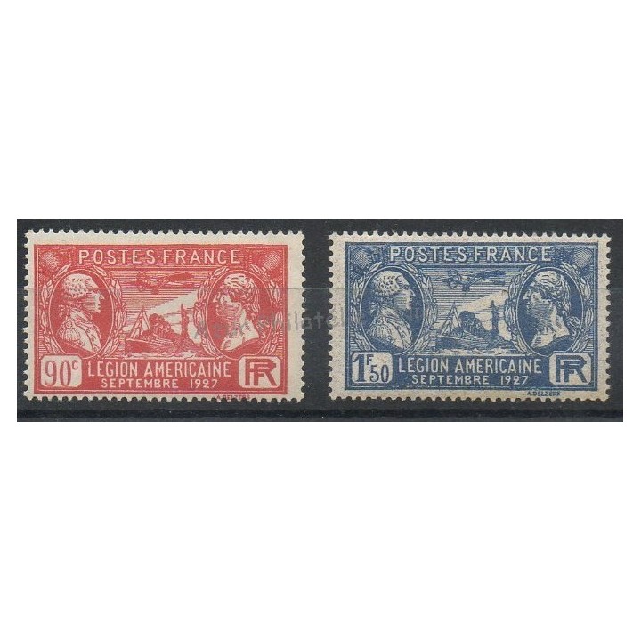 Timbres  - France - Poste - 1927 - No 244/245